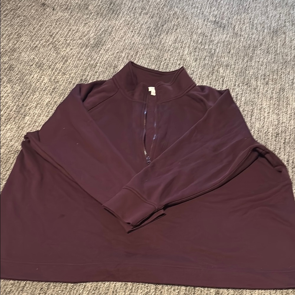Men's Purple Half-Zip Sweater